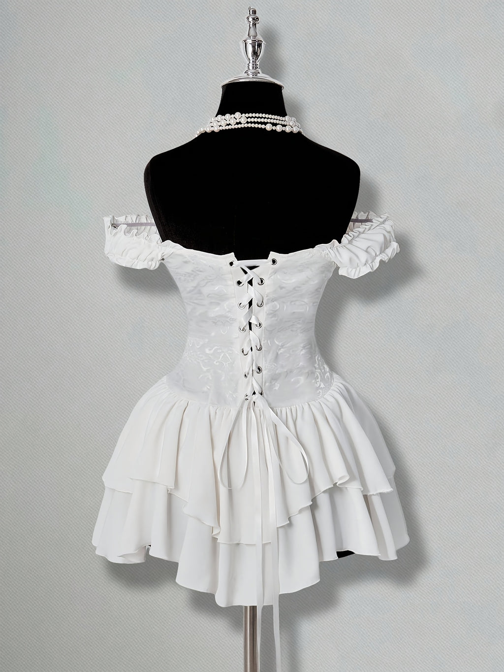 Women's Off-Shoulder Puff Sleeve Party Mini Dress