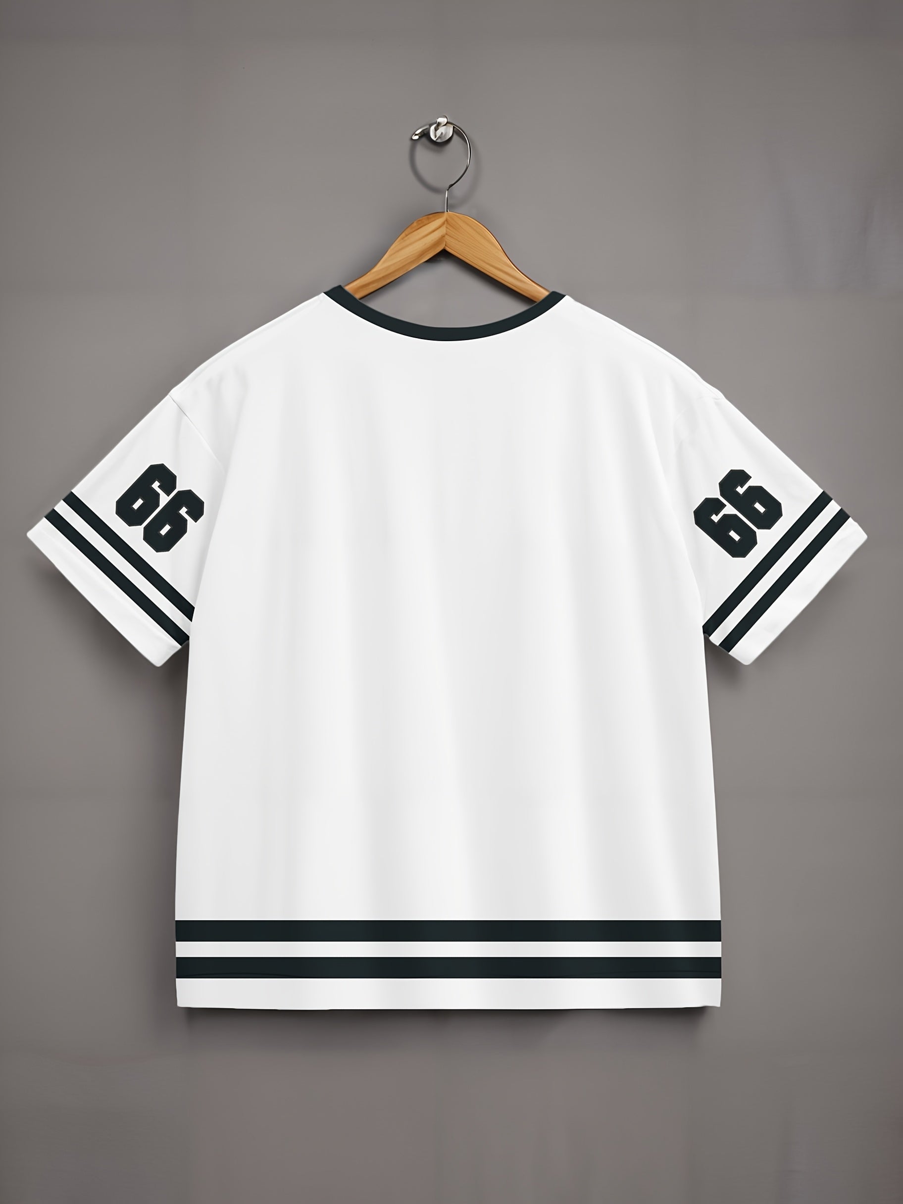 3D Adult T-Shirt Short Sleeve Digital Letter Print Crew Neck Casual T-Shirt
