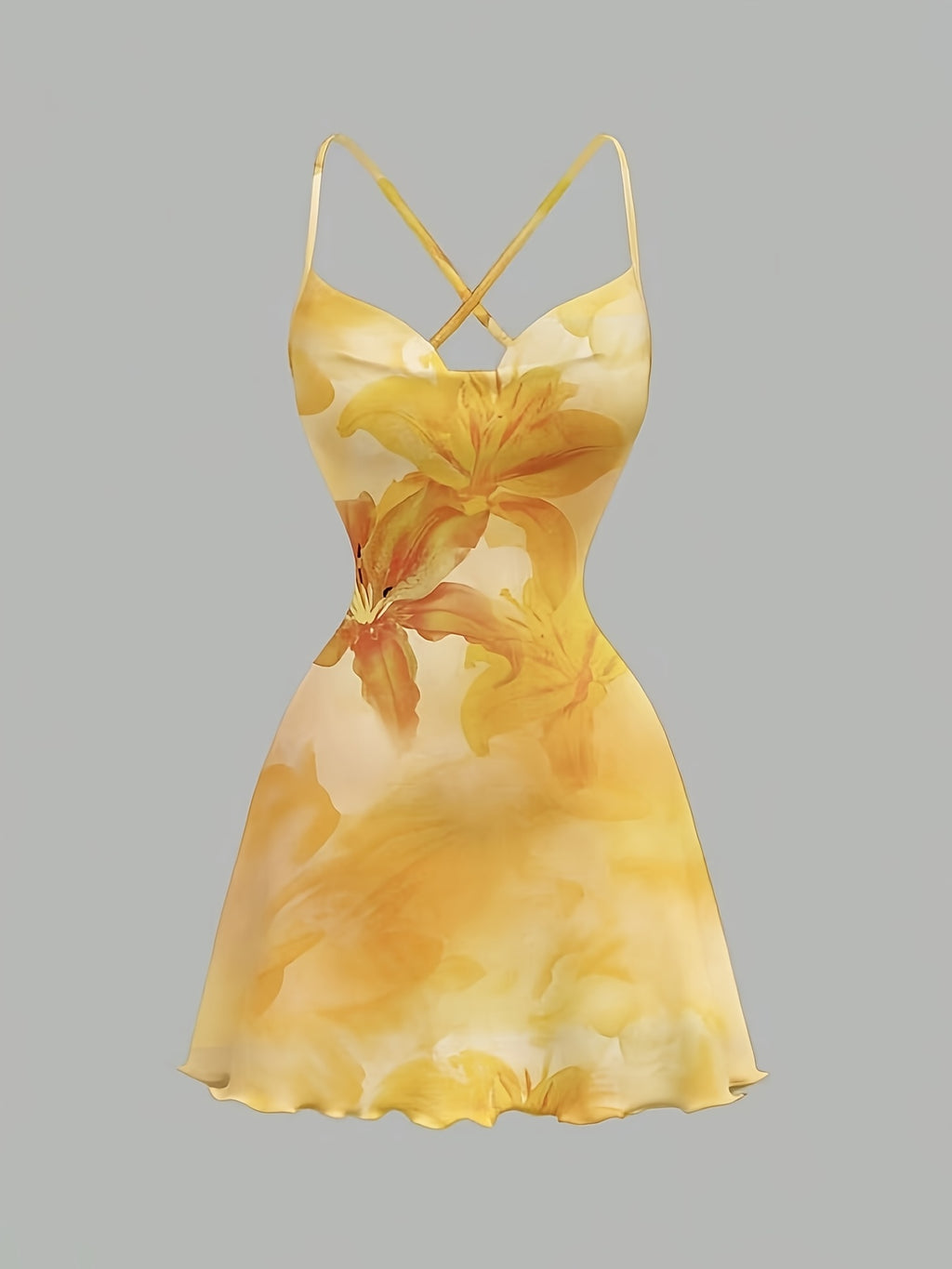 Elegant Pink Floral A-Line Dress