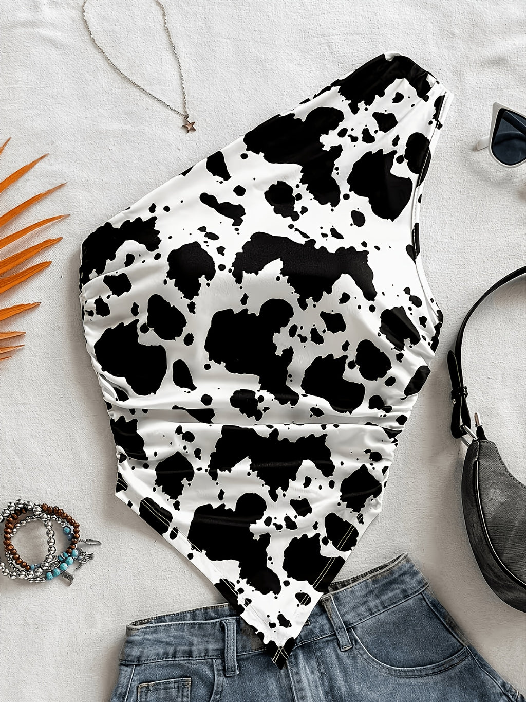 Cow Print Beach Tank Top