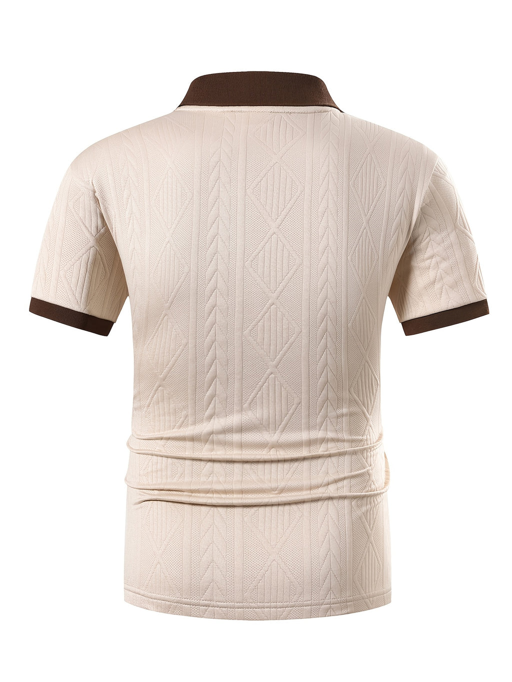 Men's 3D Golf Pattern Quick-Dry Polo Shirt