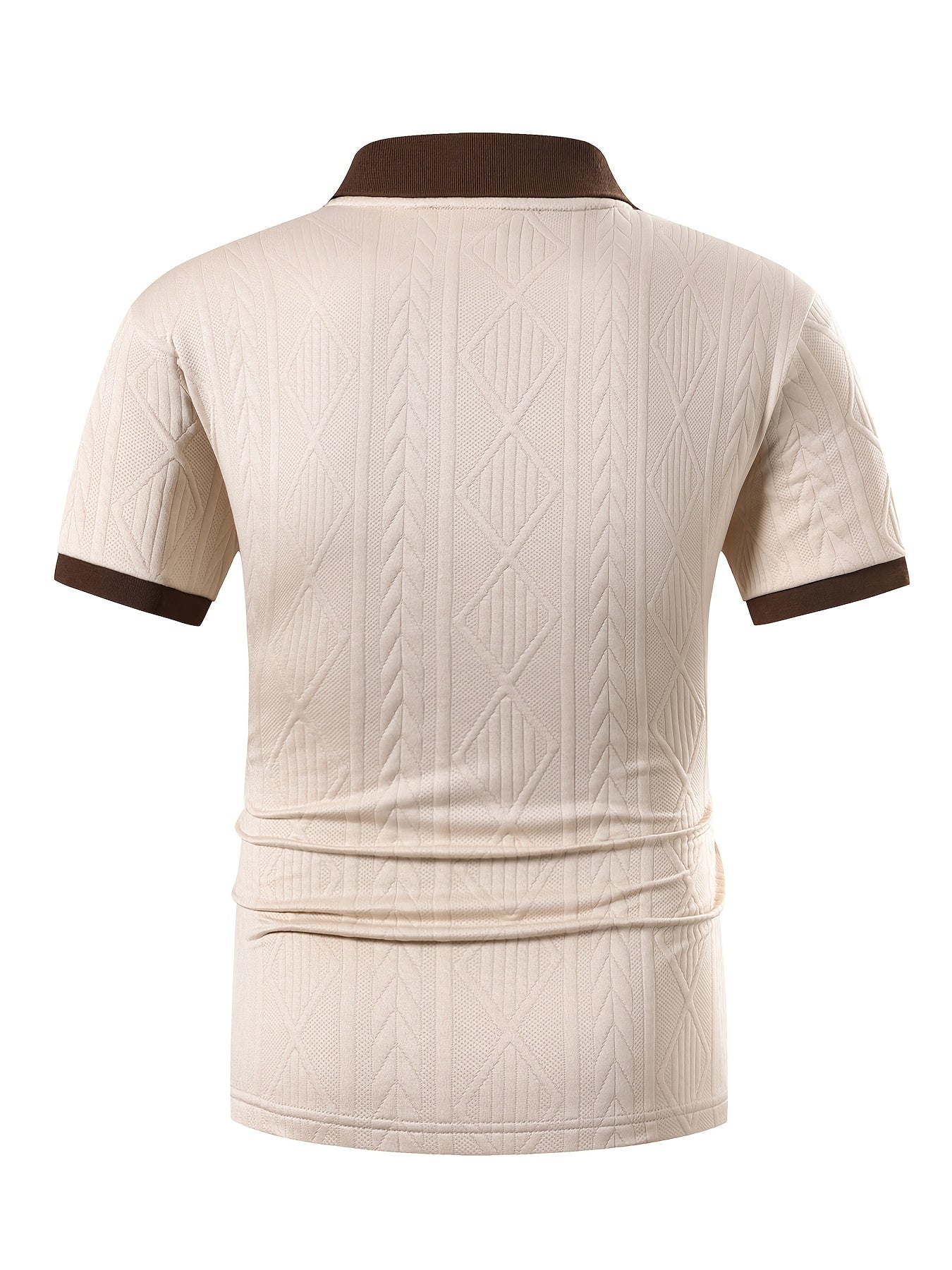 Men's 3D Golf Pattern Quick-Dry Polo Shirt
