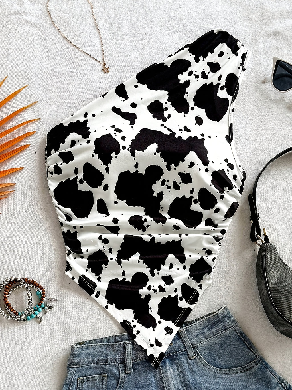 Cow Print Beach Party Vest