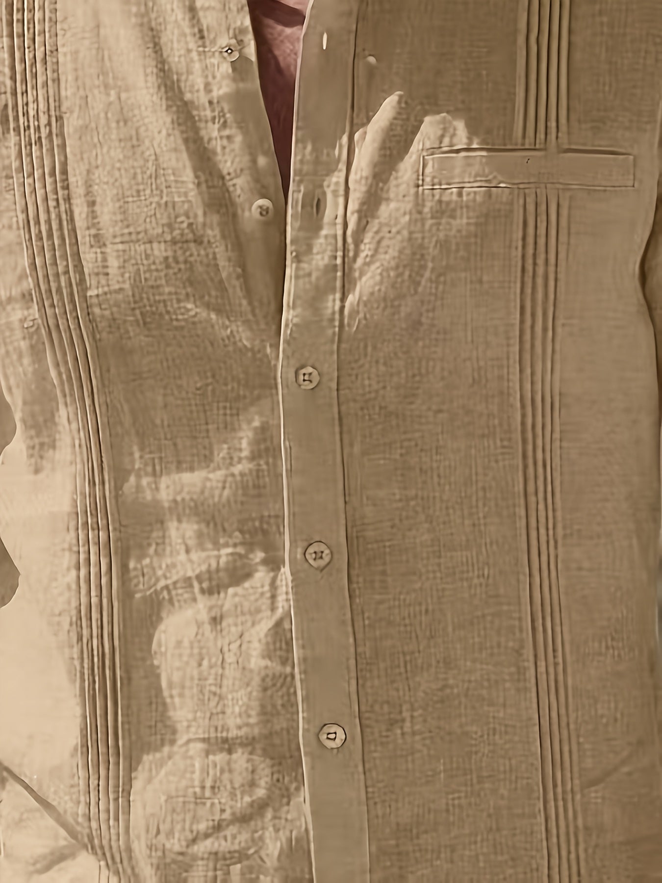 Men's Casual Linen Beach Shirt
