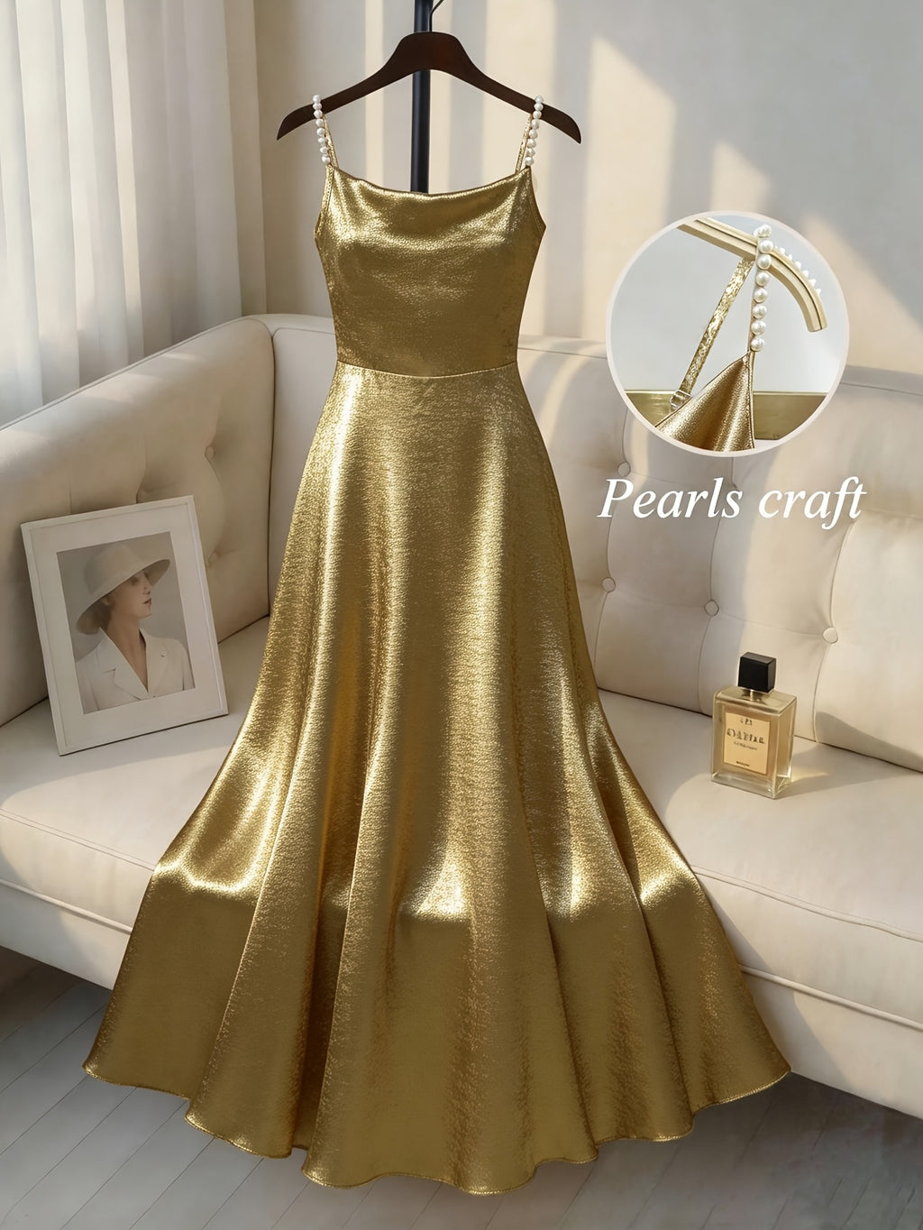 Elegant Suspender Swing Dress
