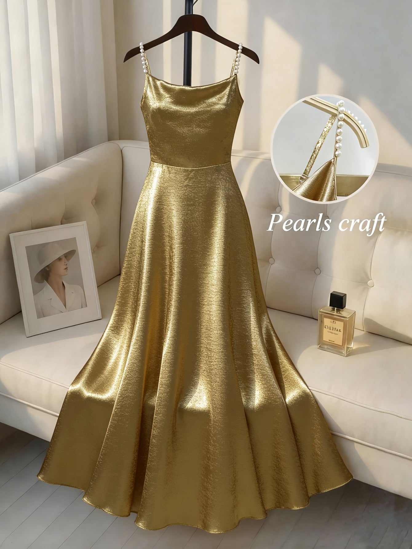 Elegant Suspender Swing Dress