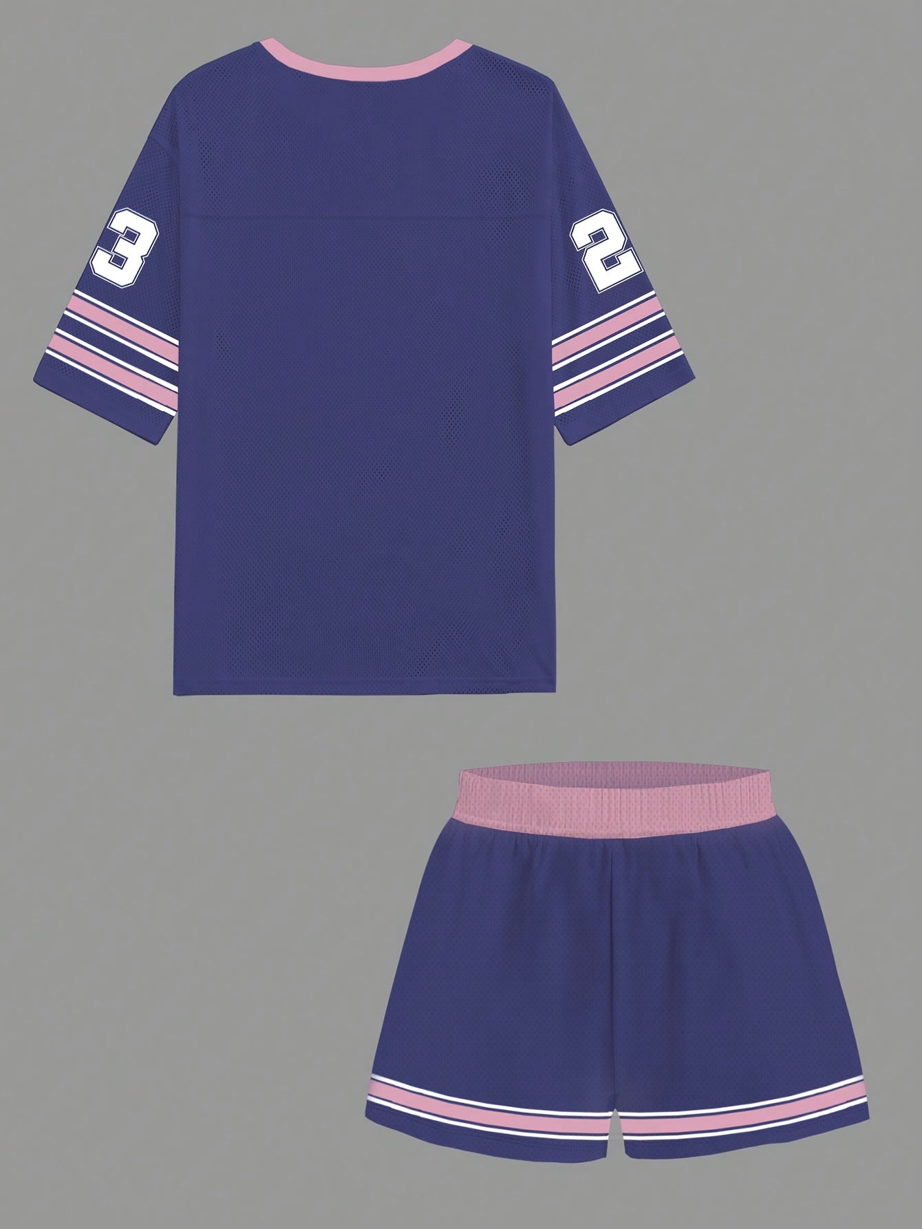 Printed Basketball Jersey Set