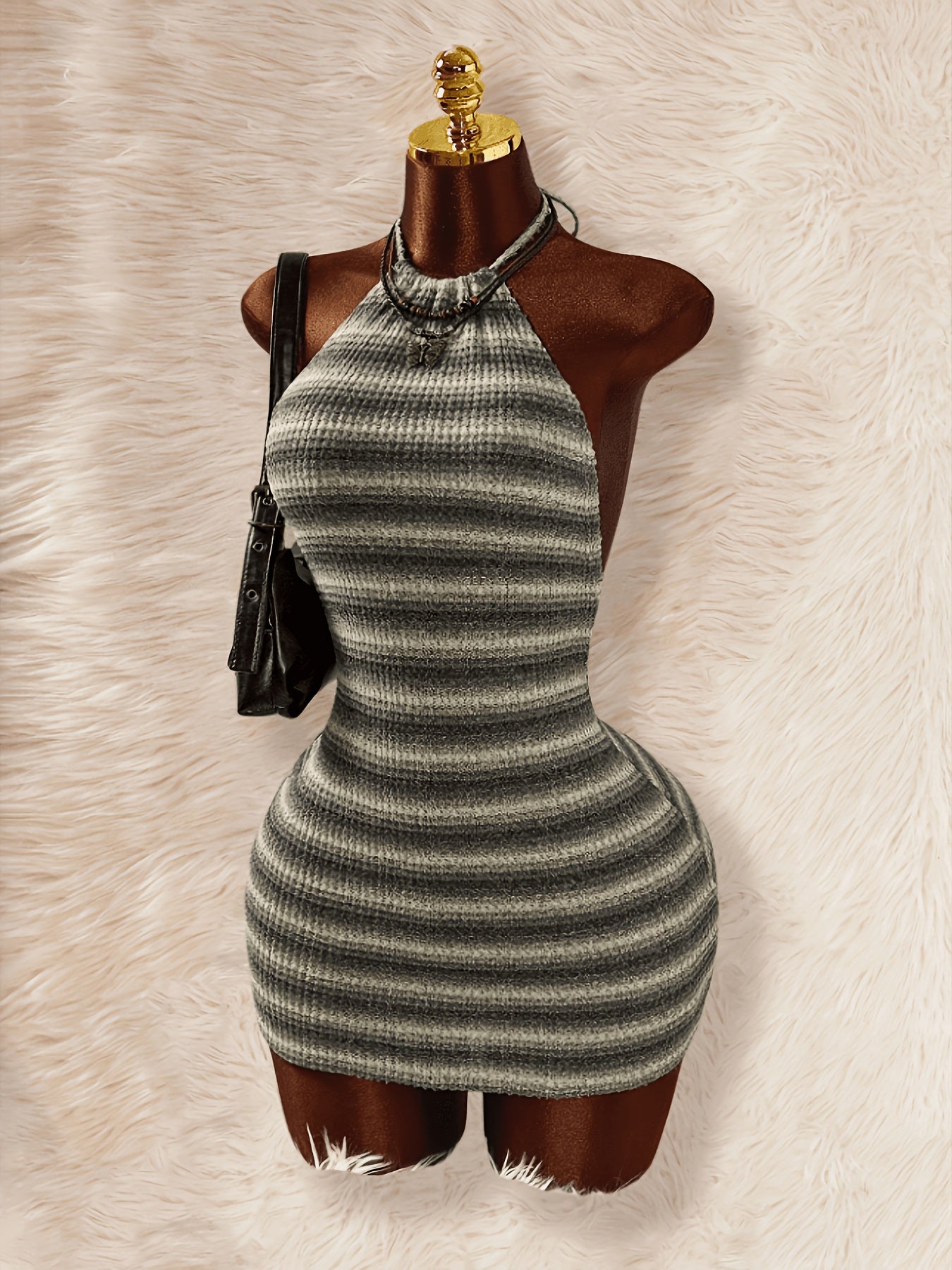 New Women's Striped Bodycon Sexy Camisole Mini Dress, Bodycon Mini Dress, Camisole Dress, Striped Bodycon Dress, Camisole Dress, Women's Fashion Fitted Dress, Women's Party Dress, Women's Party Gown