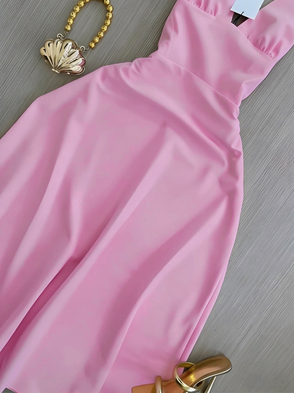 Four Seasons Women's Dress, Elegant and Sexy Halter Neck Backless Long Slim-Fit Dress, Suitable for High-End Banquets, Y2K, Elegant Parties, Streetwear, Commuting, Gatherings, Social Events, Vacations, New Summer Women's Clothing