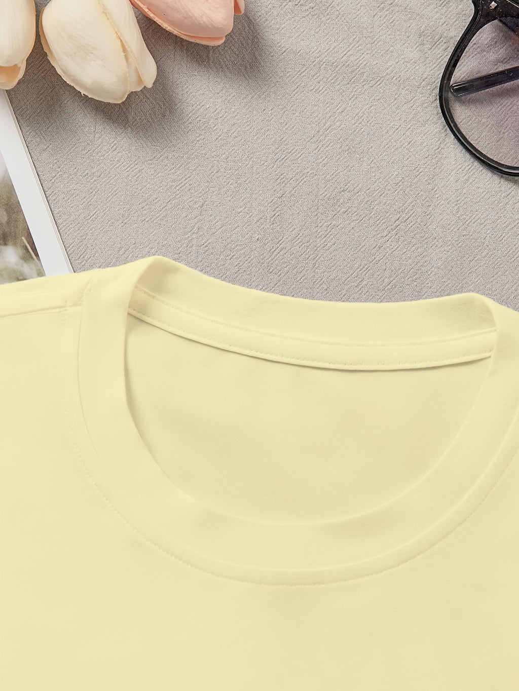 Women's 'Cute But Often Cries' Letter Print Casual Top