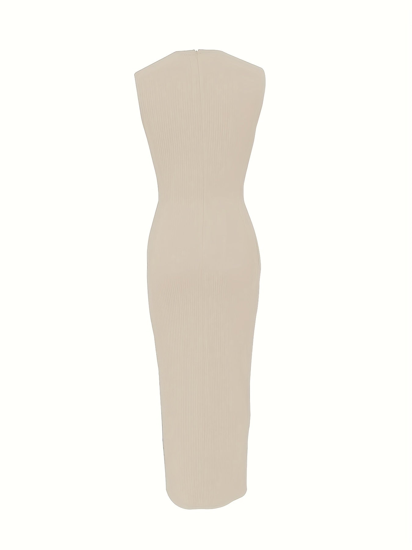 Women's Elegant Slit Sleeveless Dress
