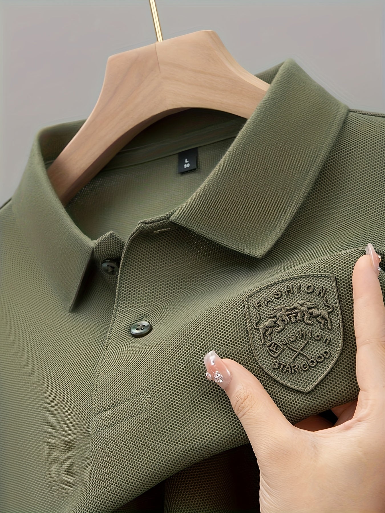 Pearson OBM Summer Polo Shirt Men's Short Sleeve New Casual Versatile Loose T-Shirt Foreign Trade Embroidered Breathable Collared Top Trendy