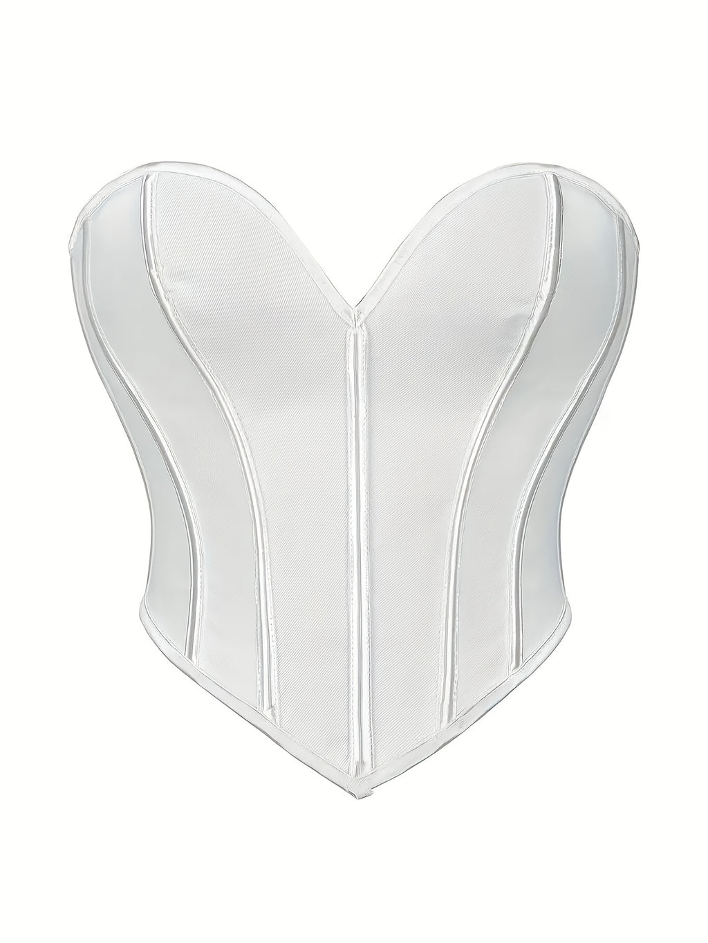 New Black Matte Strapless Bodycon Corset Women's Sexy Shaping Top
