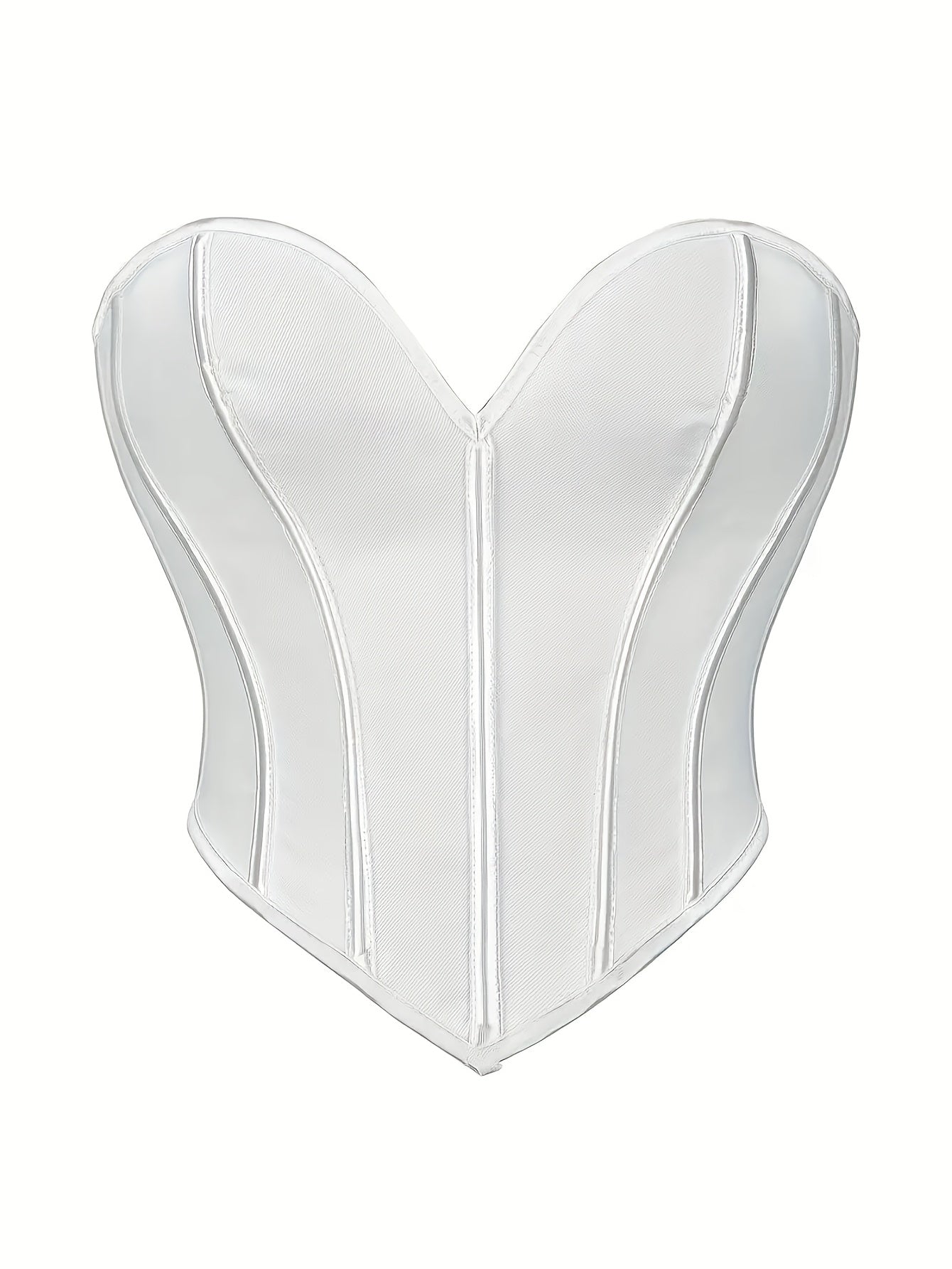 New Black Matte Strapless Bodycon Corset Women's Sexy Shaping Top