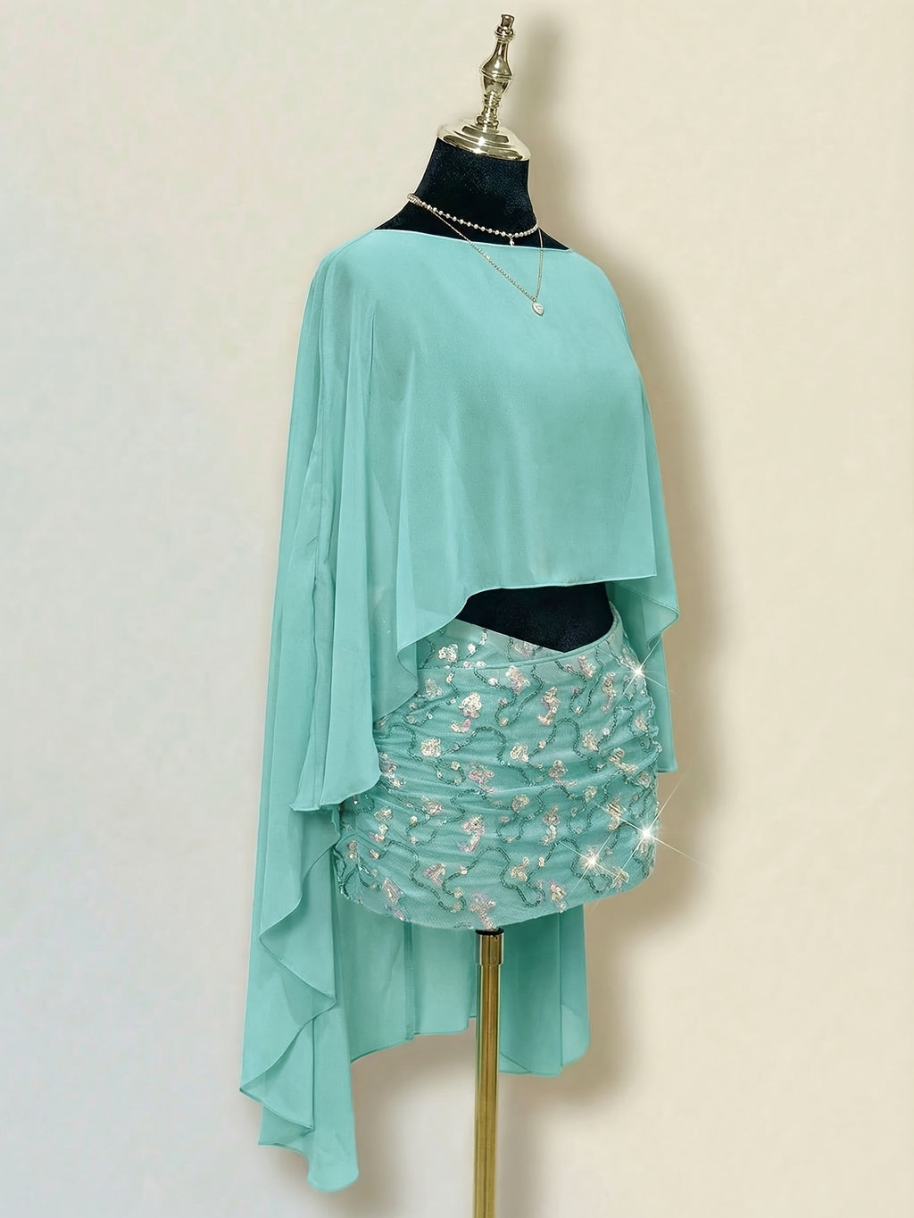 Flowy Top & Floral Pencil Skirt Set