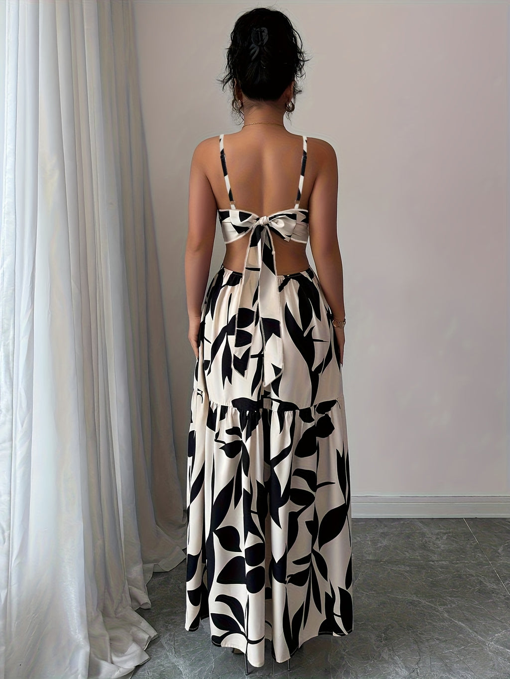 Floral A-Line Maxi Dress