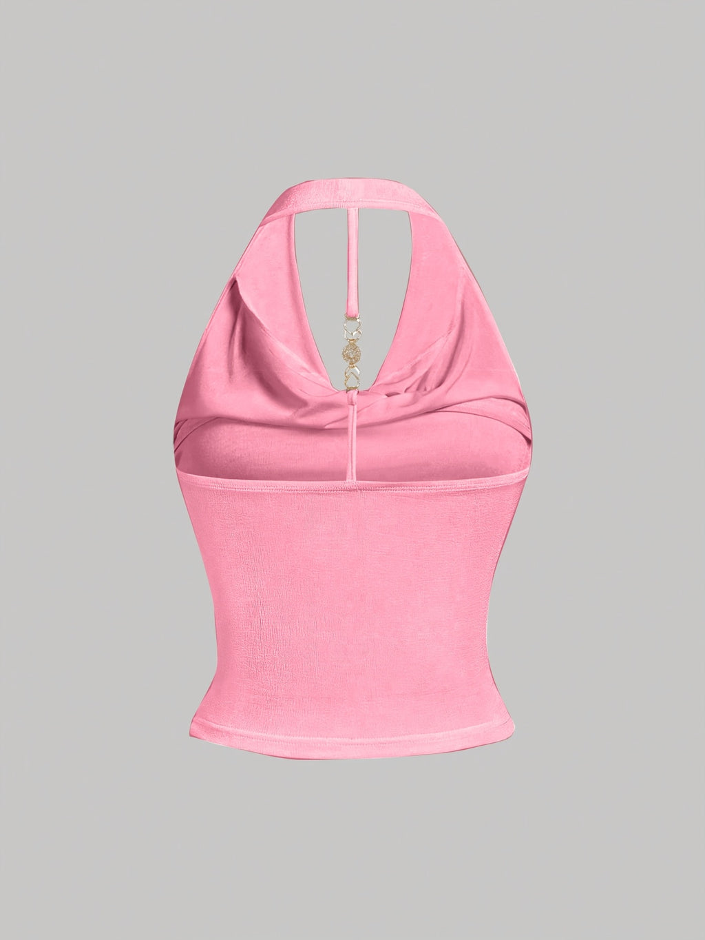 Women's Halter Neck Metal Back Suspender Vest