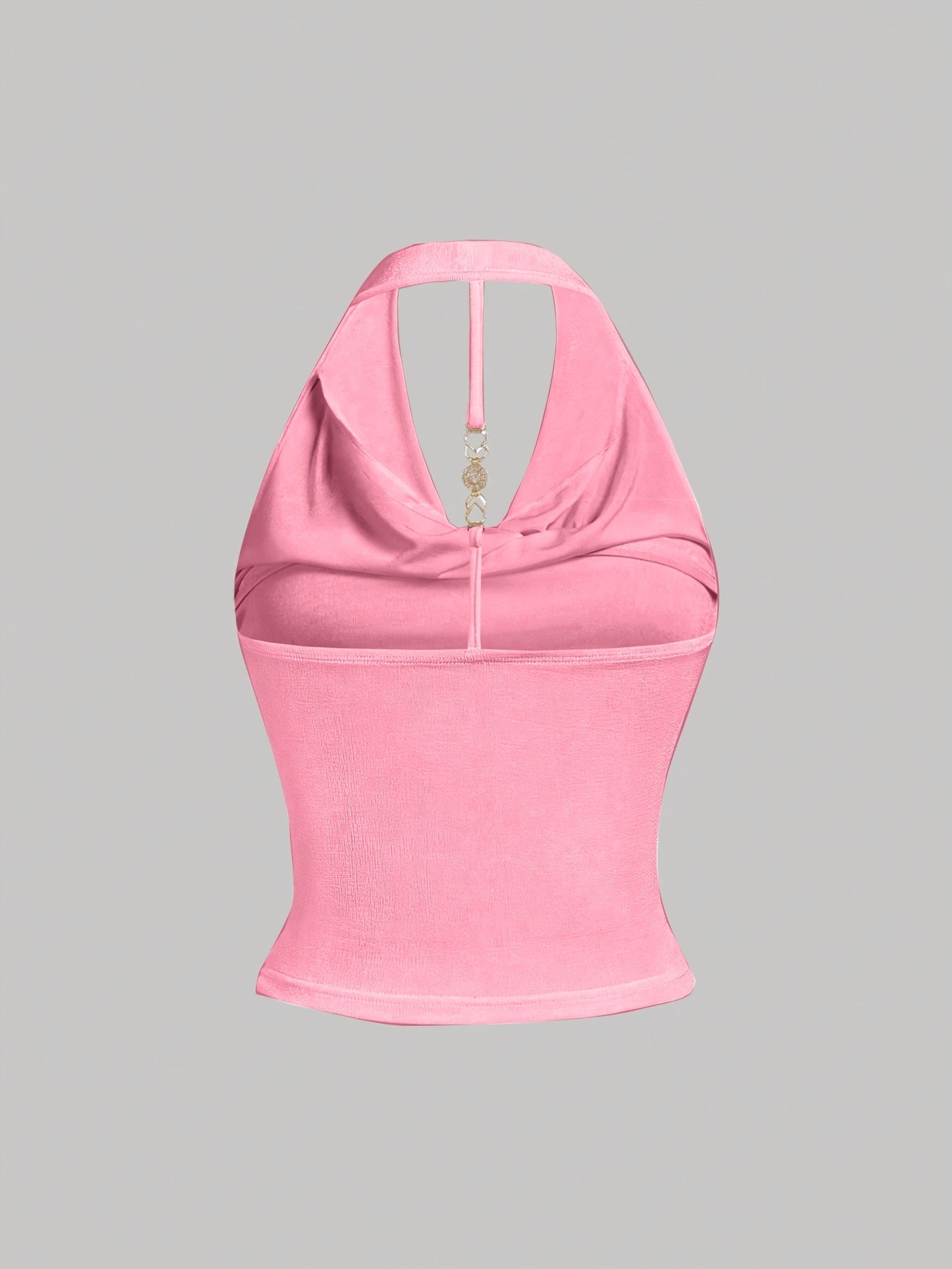 Women's Halter Neck Metal Back Suspender Vest