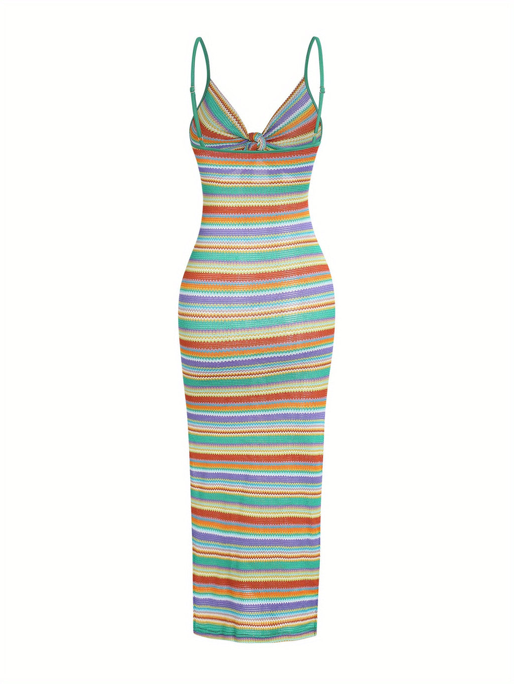 Women's Printed Backless Sleeveless Camisole Maxi Dress