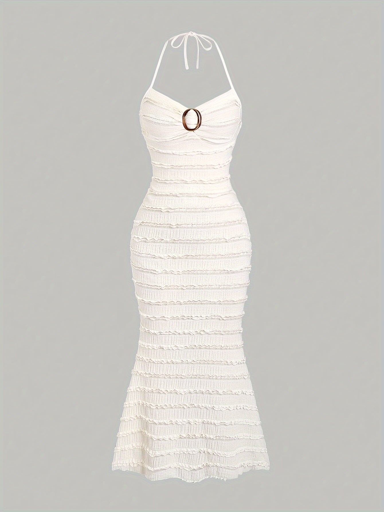 Women's Solid Colour Mermaid Bodycon Dress