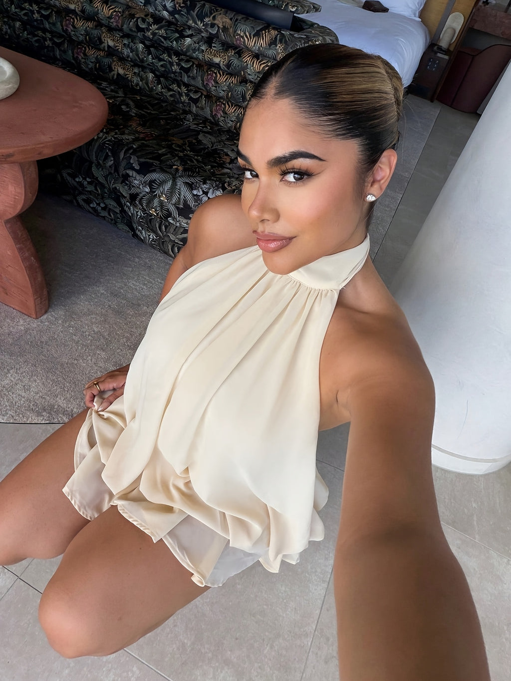 Women's Elegant Tie-Shoulder Off-Shoulder Mini Dress, Party Gown, Women's Elegant Dress, Women's Party Gown