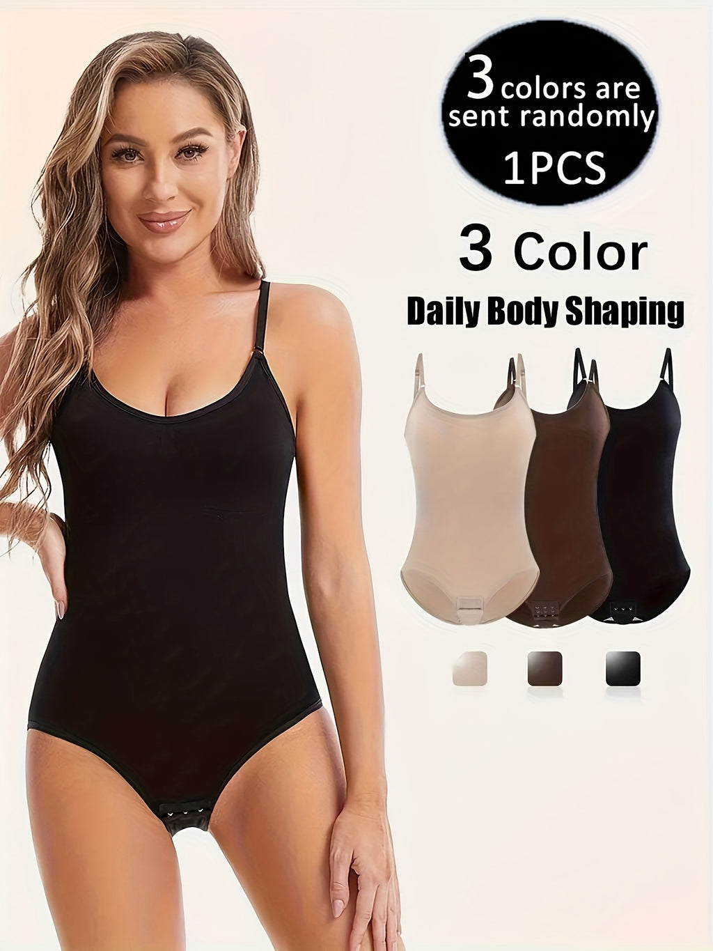 Women's Seamless Tummy Control Body Shaper Bodysuit