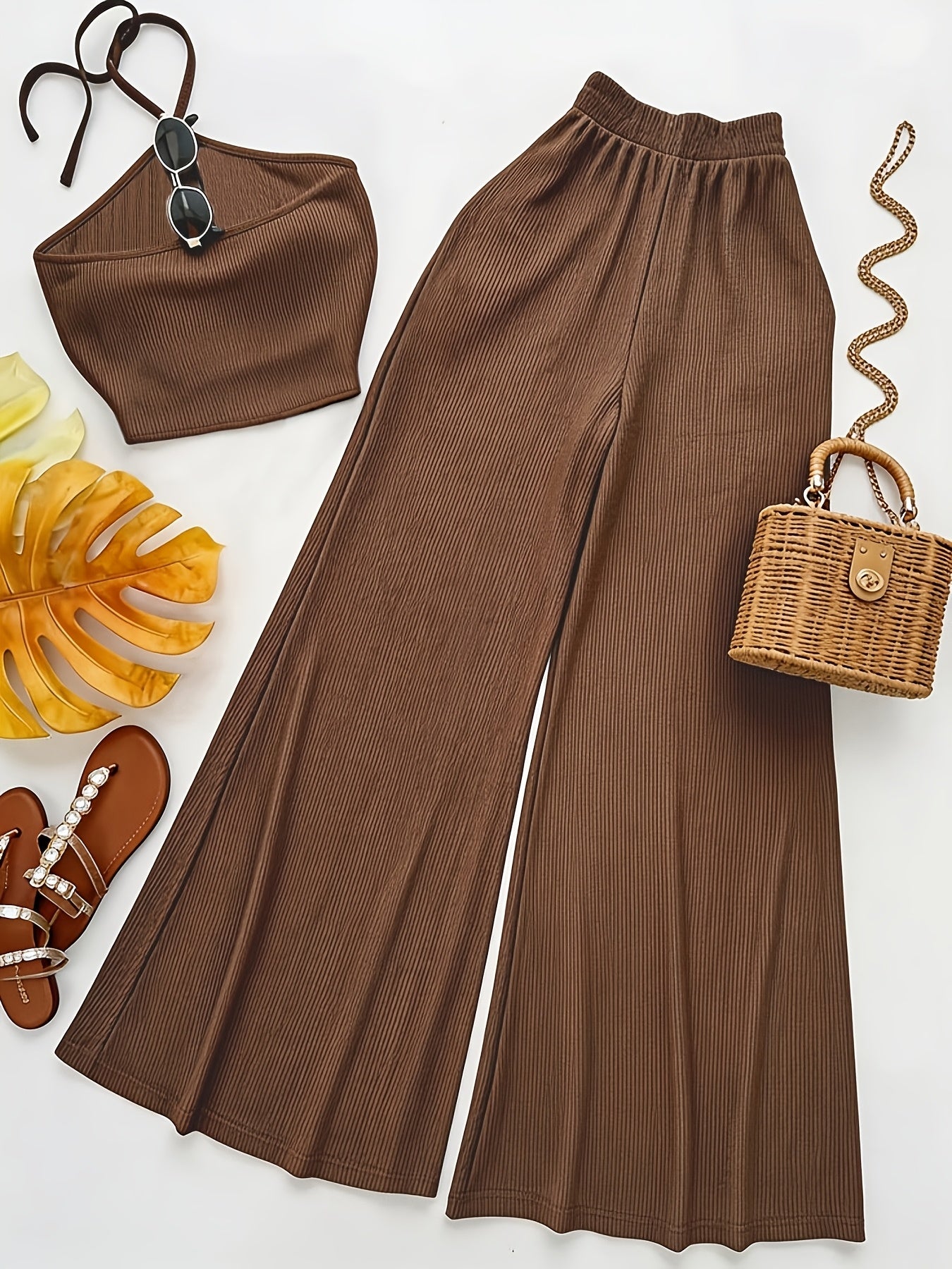 Women’s Wide-Leg Pants Set