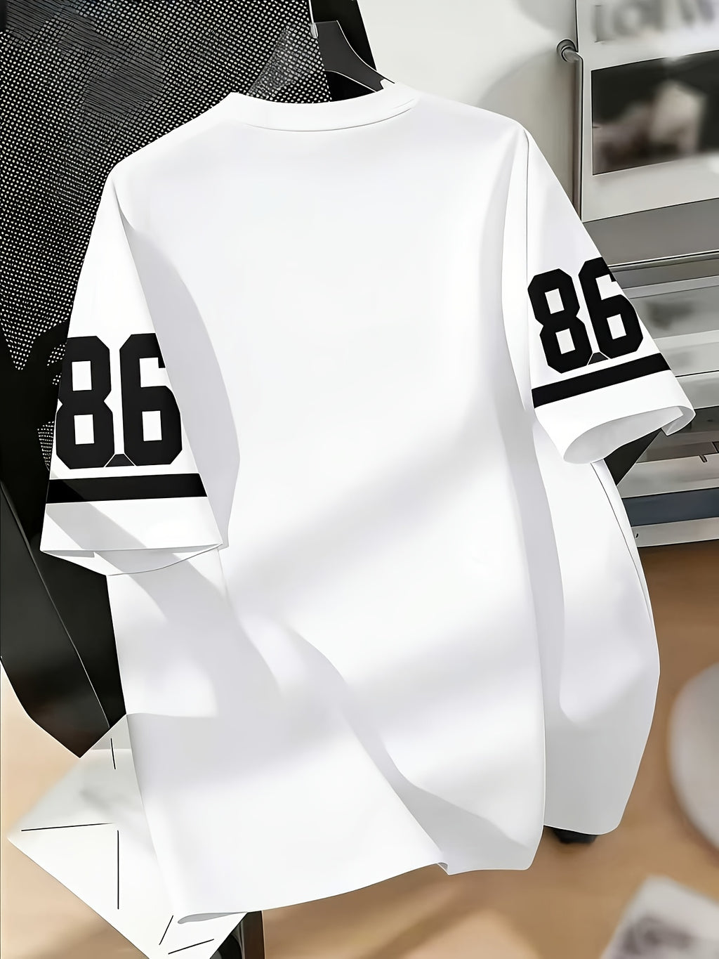 Men's LA No.86 Football Jersey Print T-Shirt