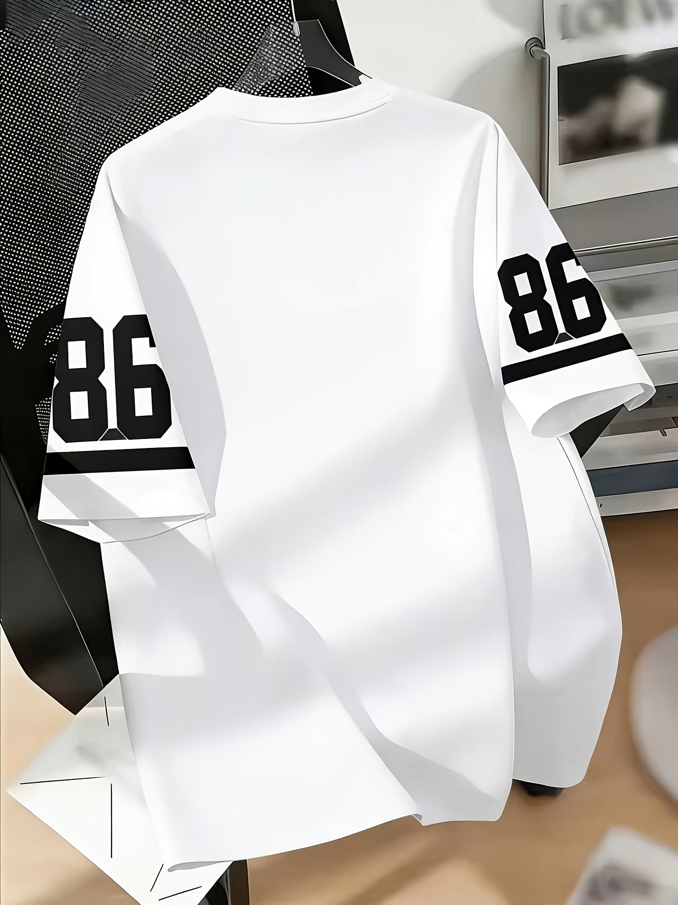 Men's LA No.86 Football Jersey Print T-Shirt