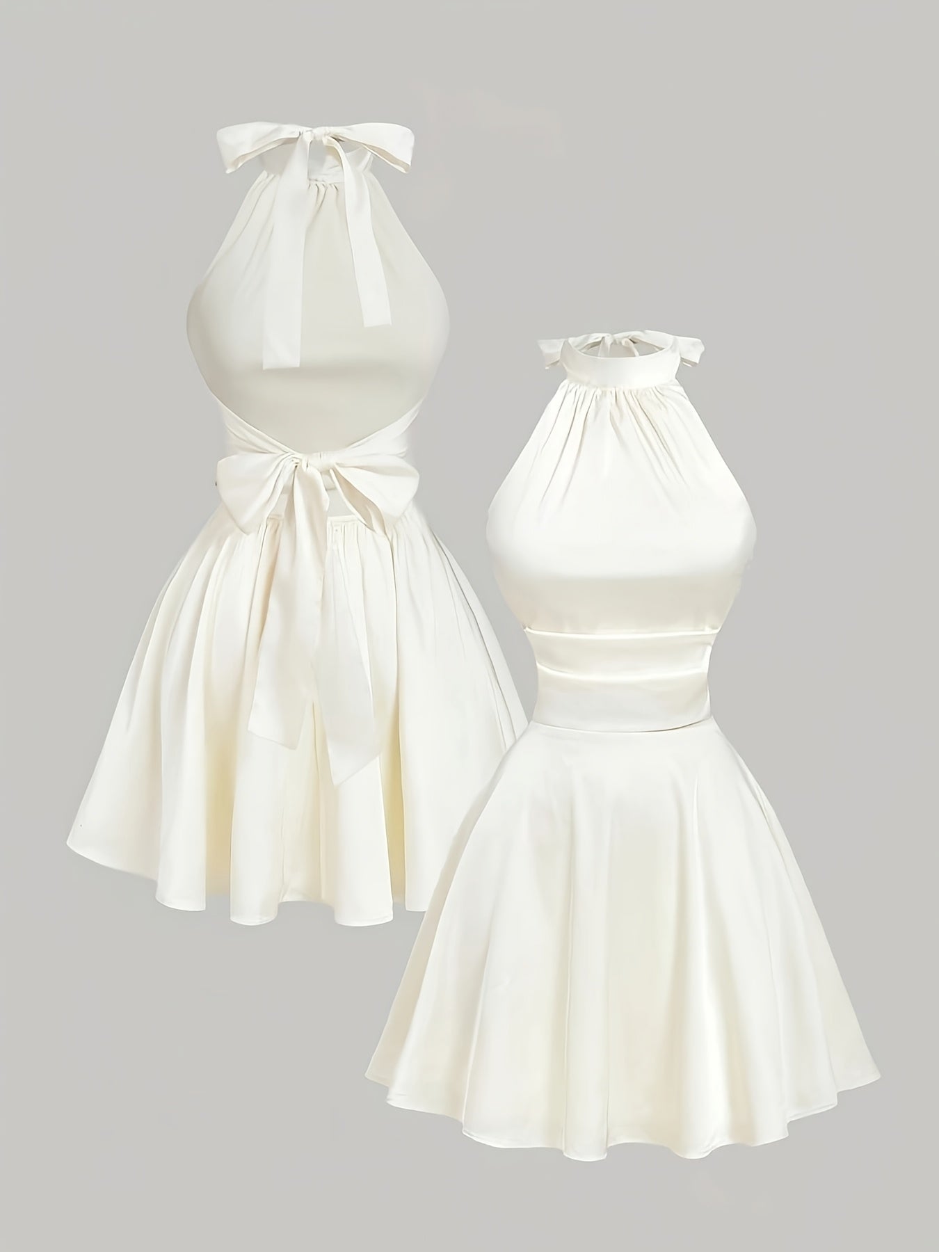 Sweetheart Bow Puff Dress