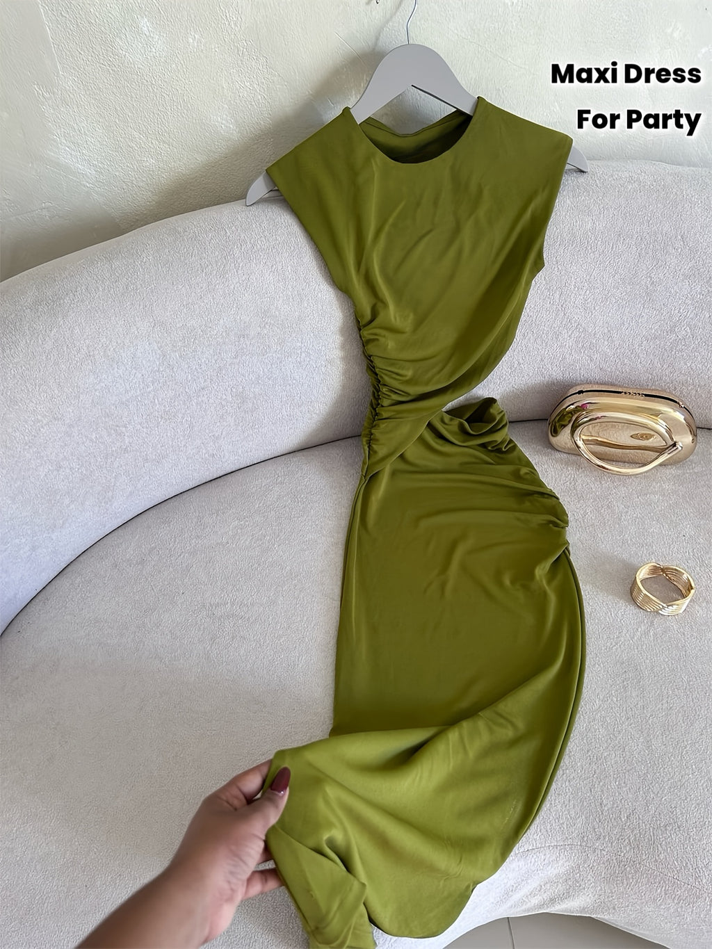 Women's Asymmetrical Sleeveless Tank Maxi Dress