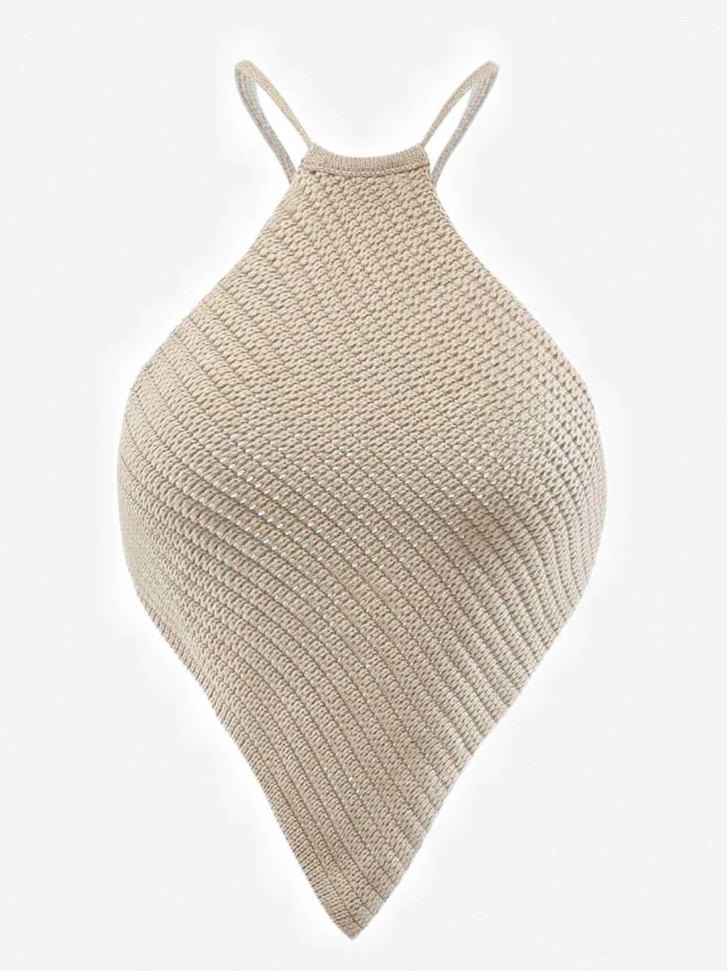 Halter Neck Knit Sweater Vest