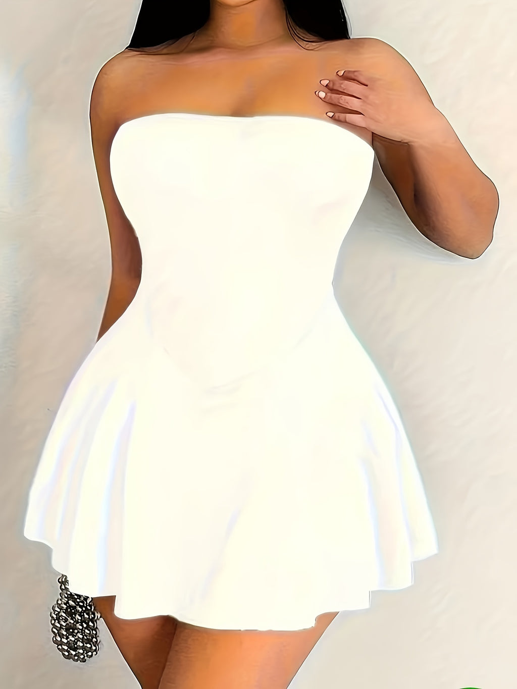Christmas, Red, Women's Tube Top Dress
