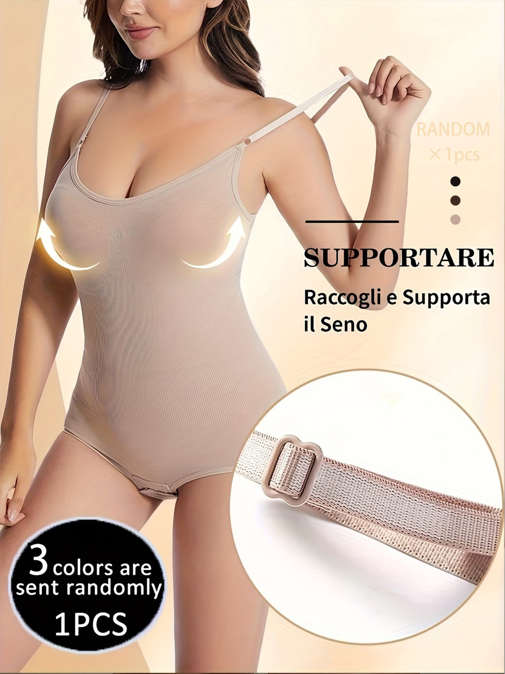 Women's Seamless Tummy Control Body Shaper Bodysuit