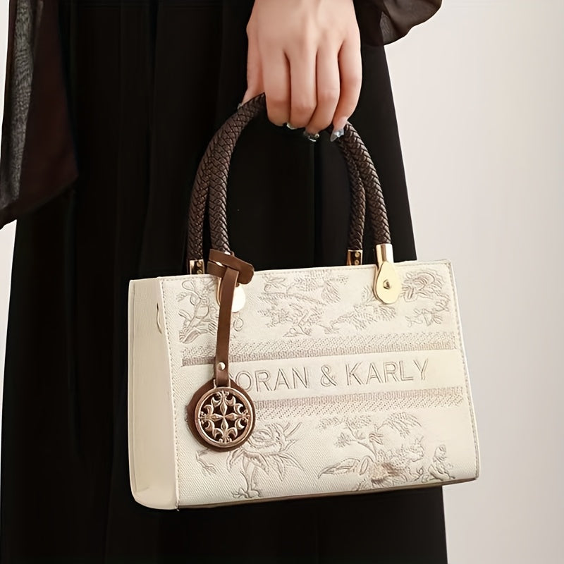Women's Chinese Embroidery Zipper Crossbody Handbag
