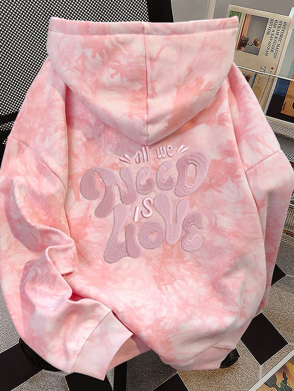 Tie-Dye Hooded Fleece Sweatshirt