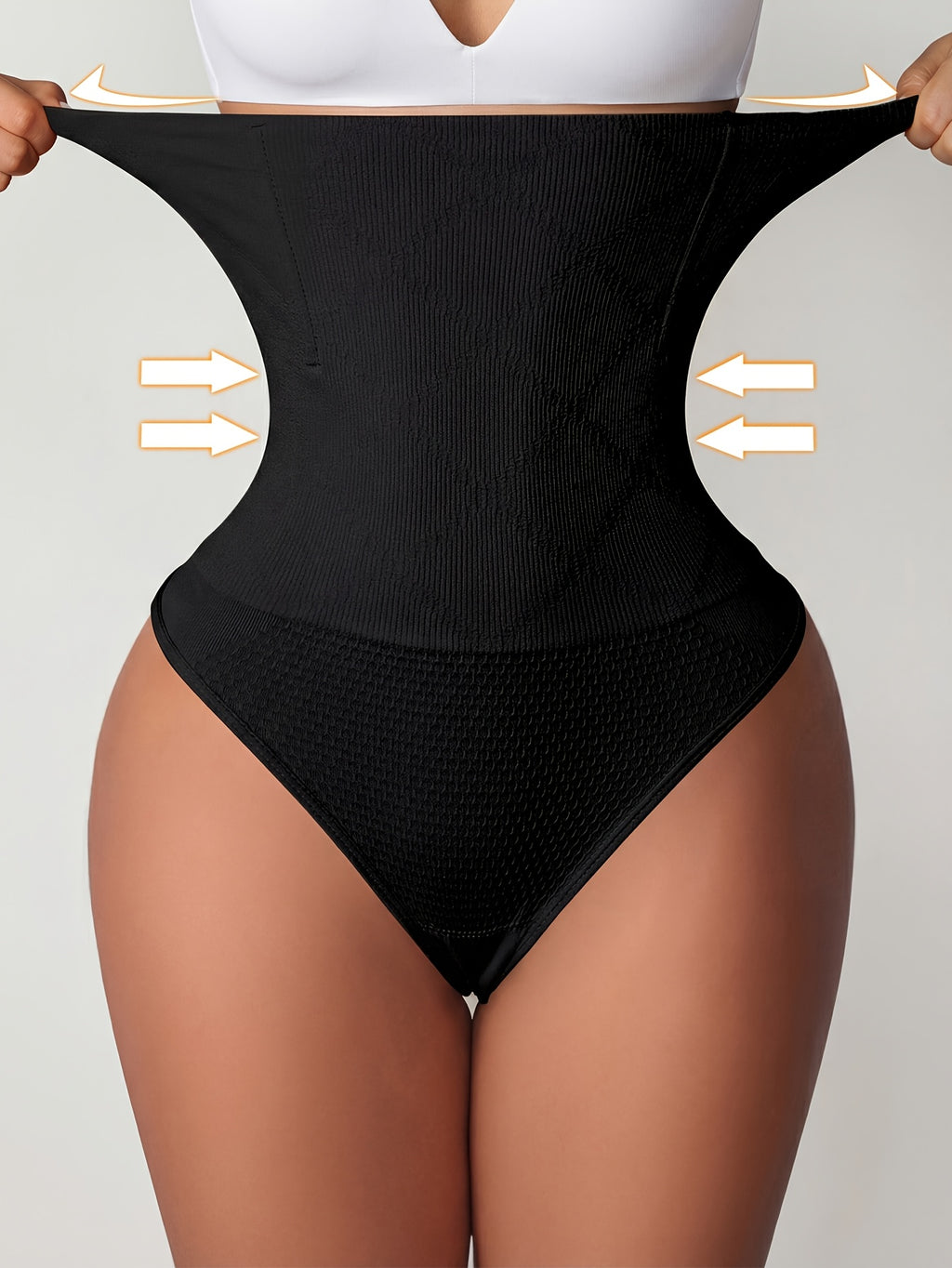 Women's High Waist Seamless Tummy Control Thong Shapewear