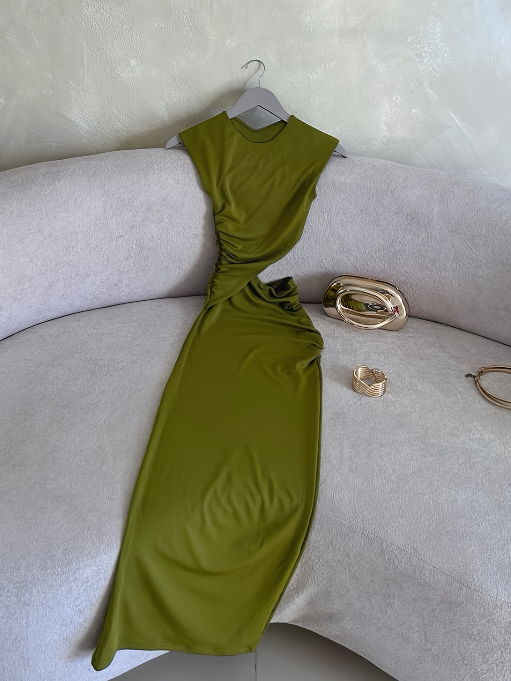 Women's Asymmetrical Sleeveless Tank Maxi Dress