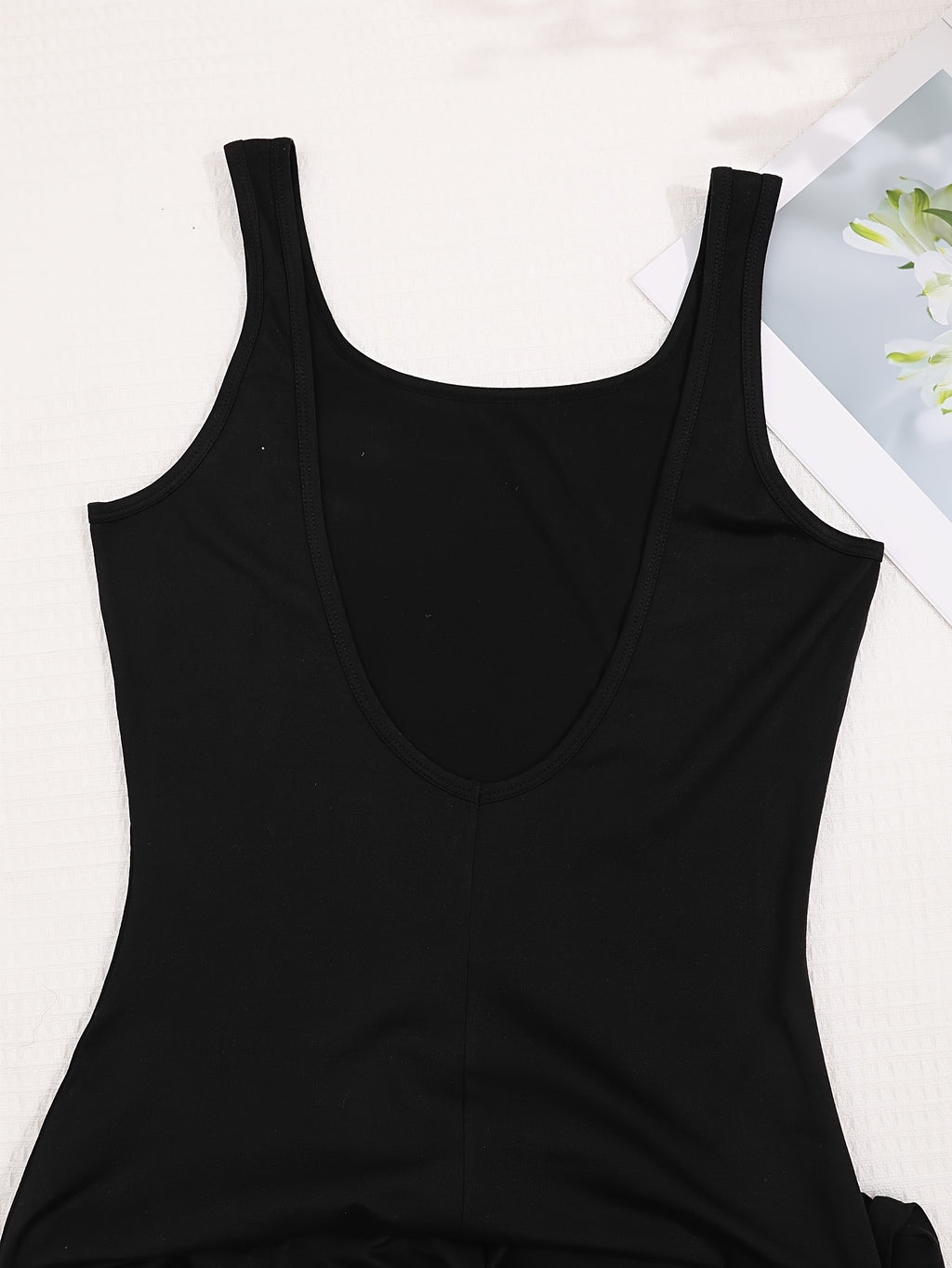 New Women'S Sexy Solid Color Bodysuit, Comfortable And Breathable Bodysuit, No Crotch, Tummy Tuck