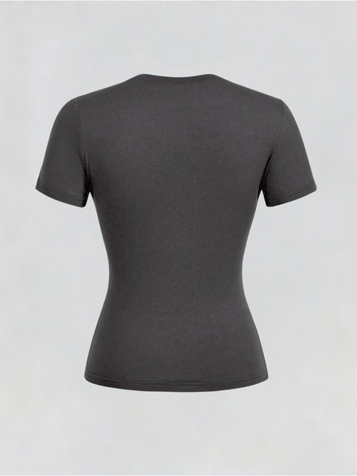 Doberman Print Slim Fit T-Shirt