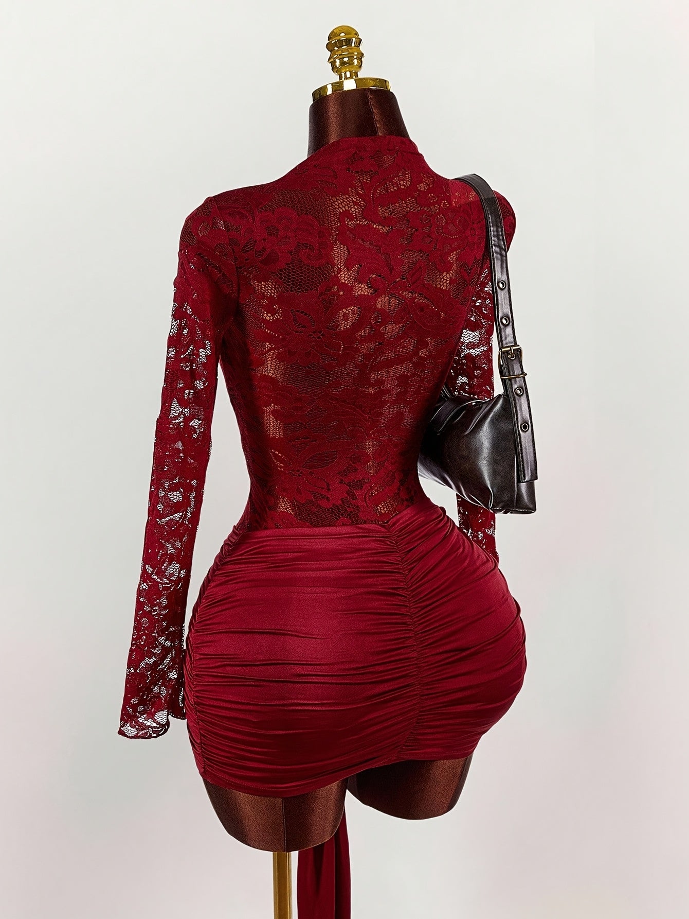 Women's Lace Patchwork Sexy Bodycon Dress