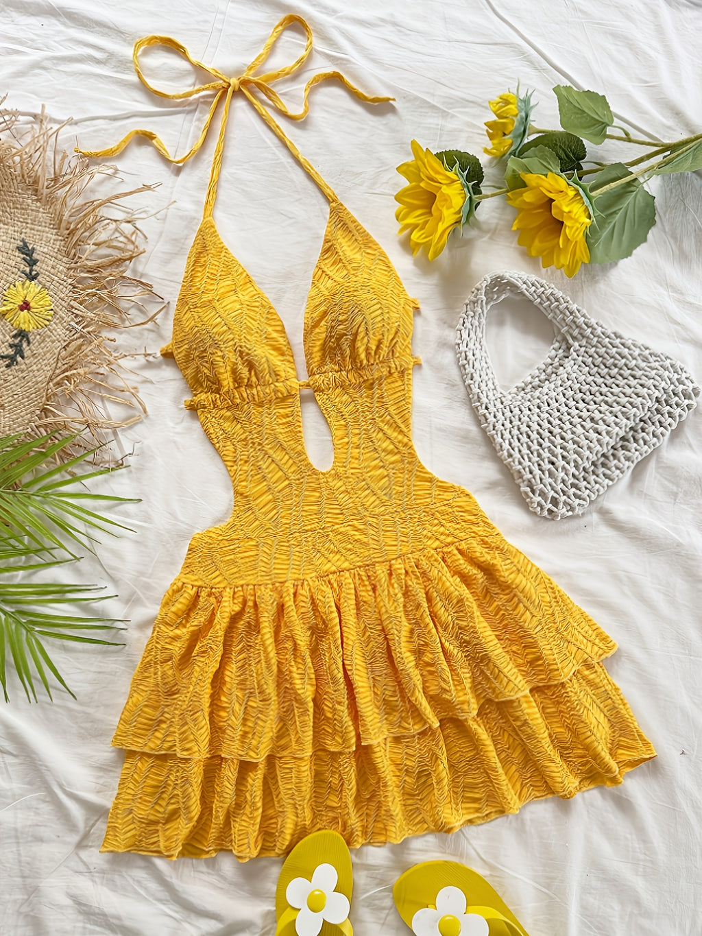Halter Neck Mini Dress