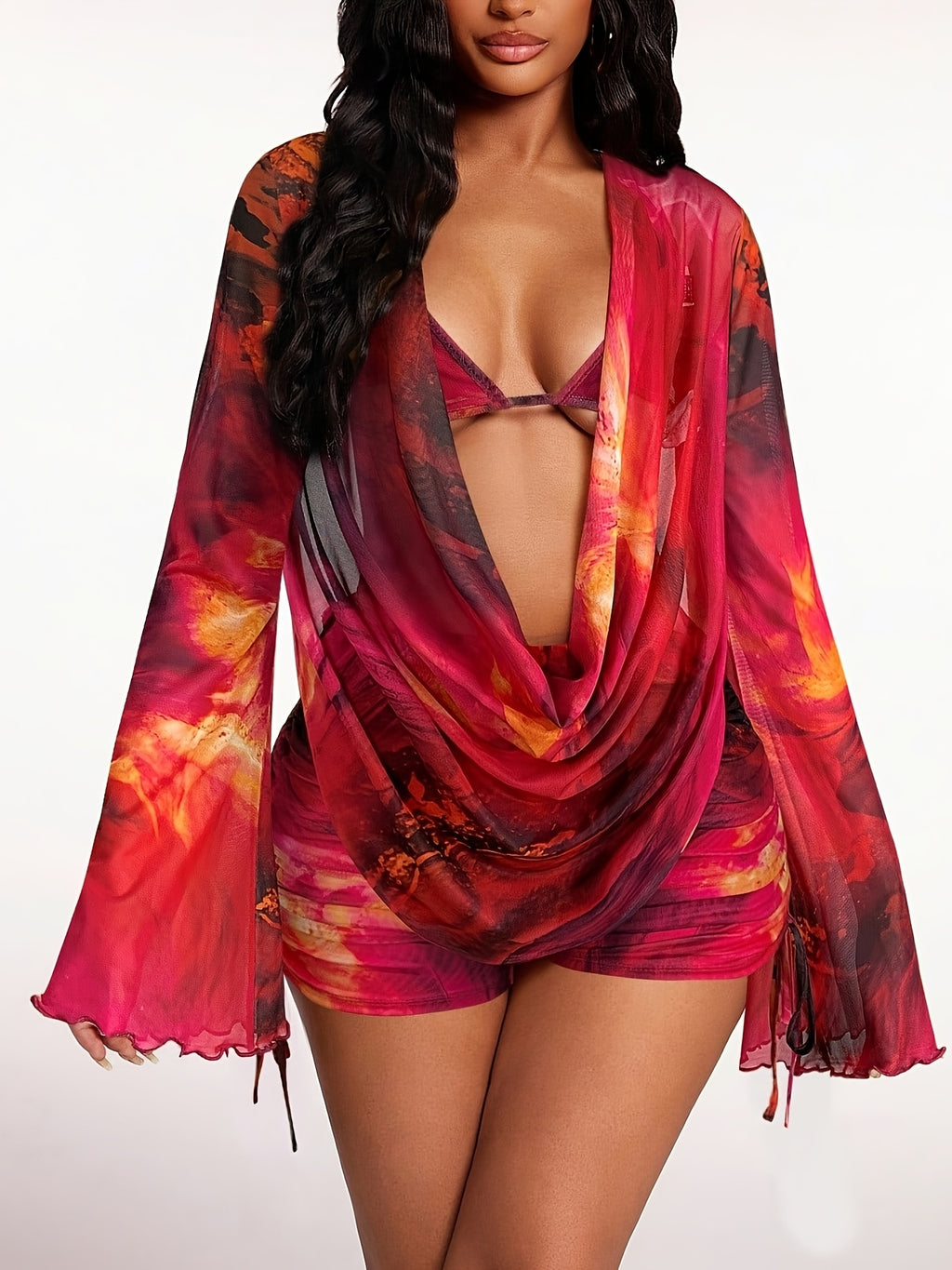 Tie-Dye Bikini Set (3pcs)