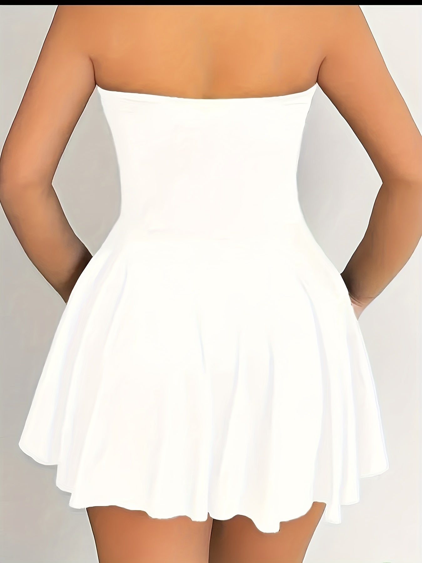 Christmas, Red, Women's Tube Top Dress