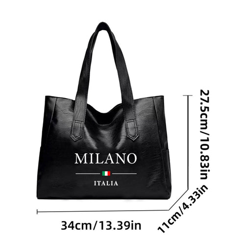 1pc Milano Italian Flag Women's Tote Bag, Handbag, Women's Shoulder Bag, Messenger Bags, Large Capacity Bag for Women, Outdoor Travel