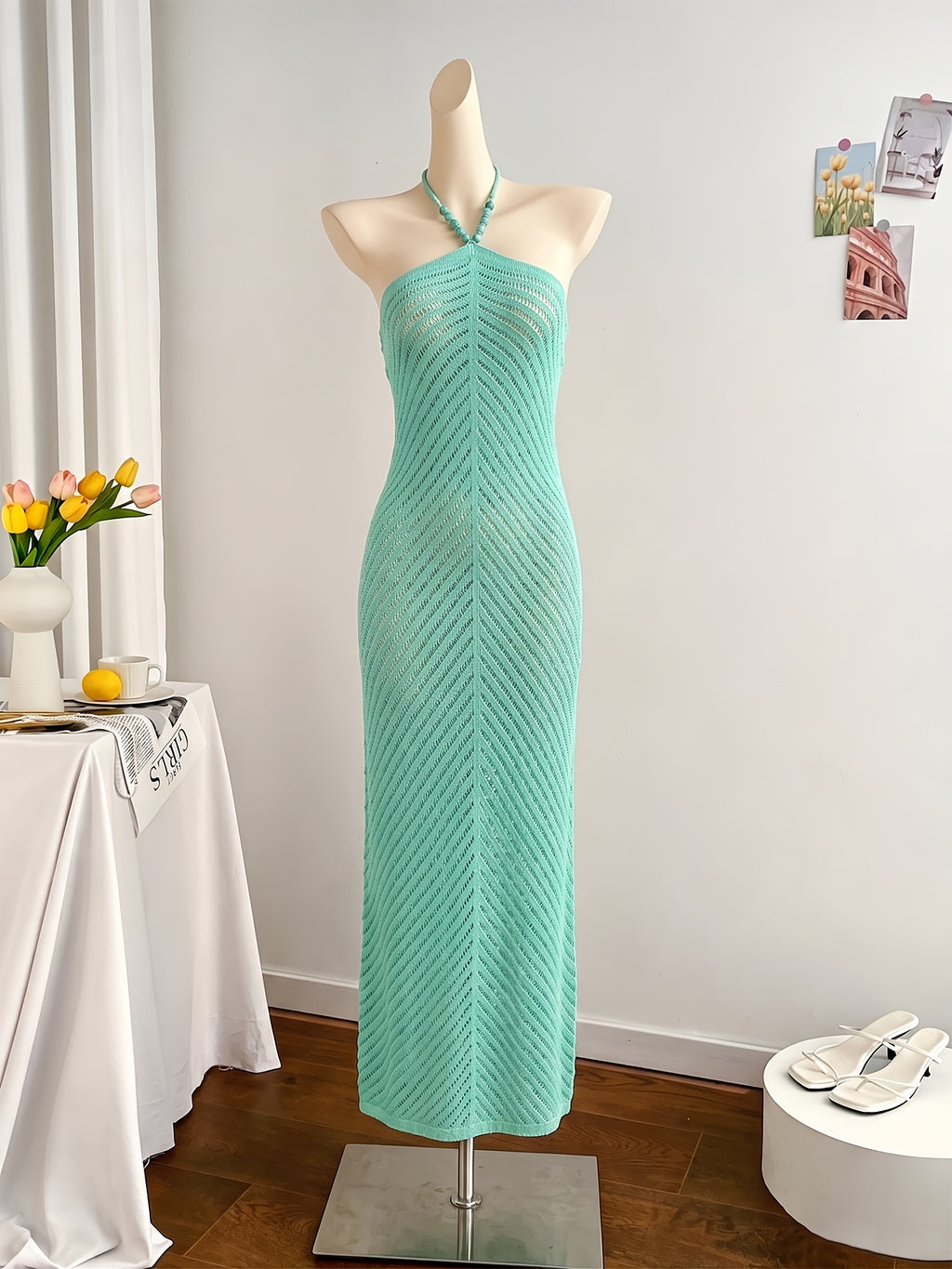 Hollow Long Beach Cover-Up Dress