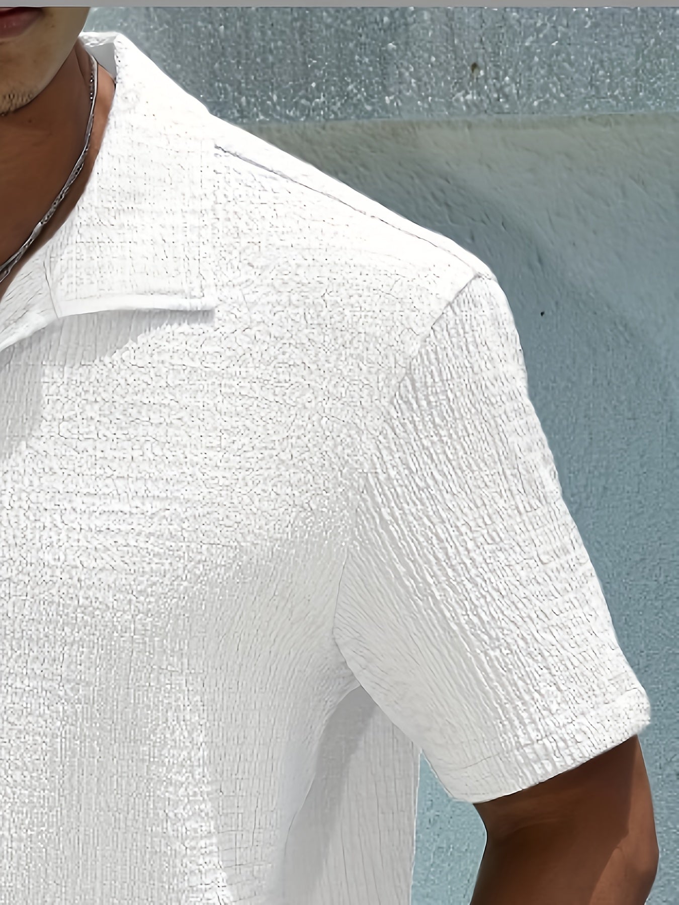 Summer Thin Men'S Casual Shirt, Stand Collar Short Sleeve Easy Street Style Trendy Fashion Shirt