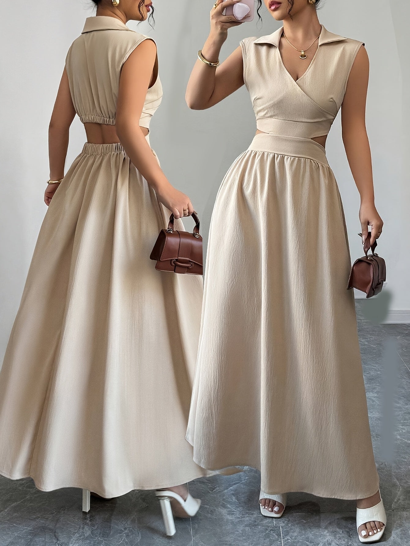 Waist Design Sleeveless Dress