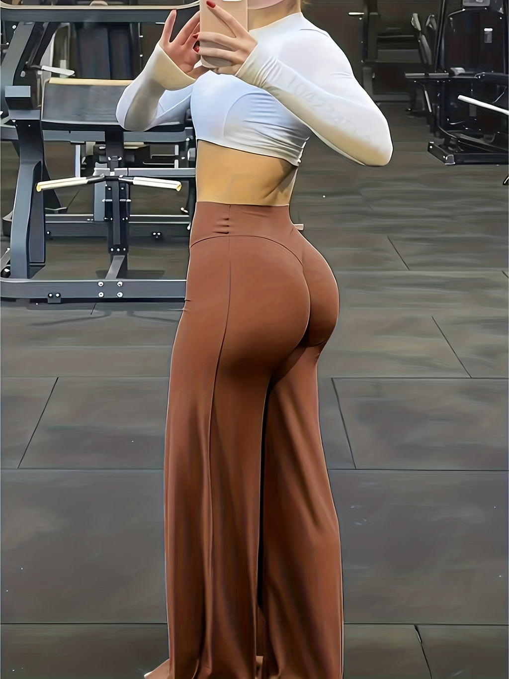 Women’s Plus Size Wide-Leg Yoga Pants