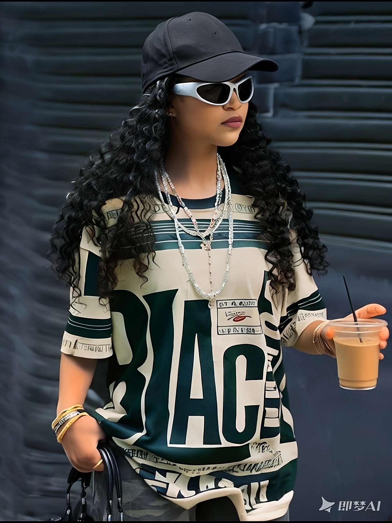 All-Over Print Loose Fit T-Shirt
